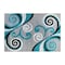 Flash Furniture Turquoise 5' x 7' Distressed Abstract Area Rug OKR-RG1100-57-TQ-GG - alternate 5